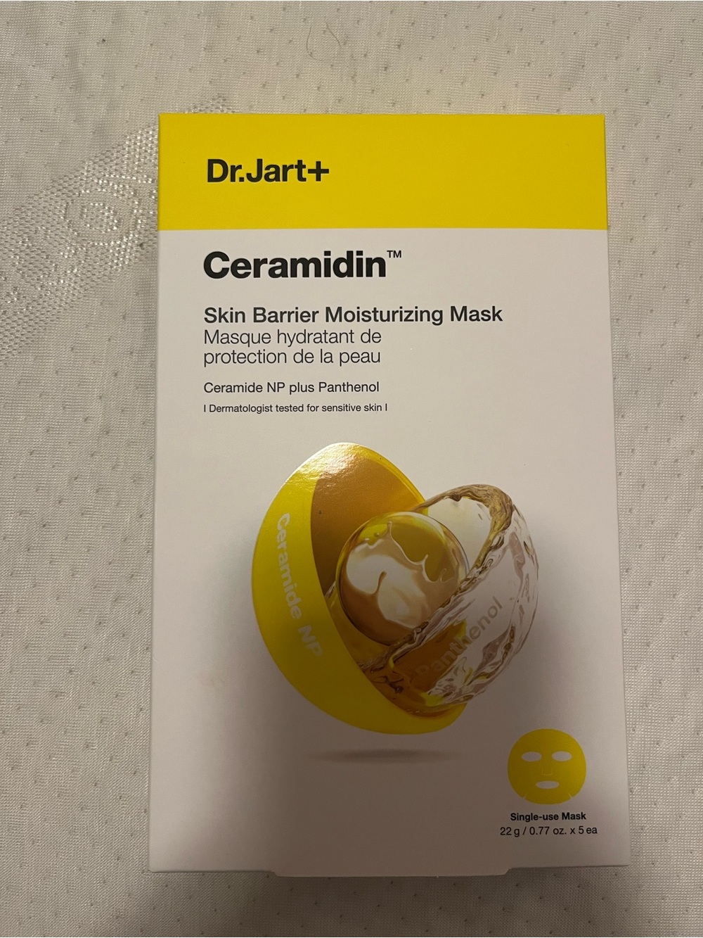 Dr. Jart+ Ceramidin Skin Barrier Moisturizing Mask - Yellow